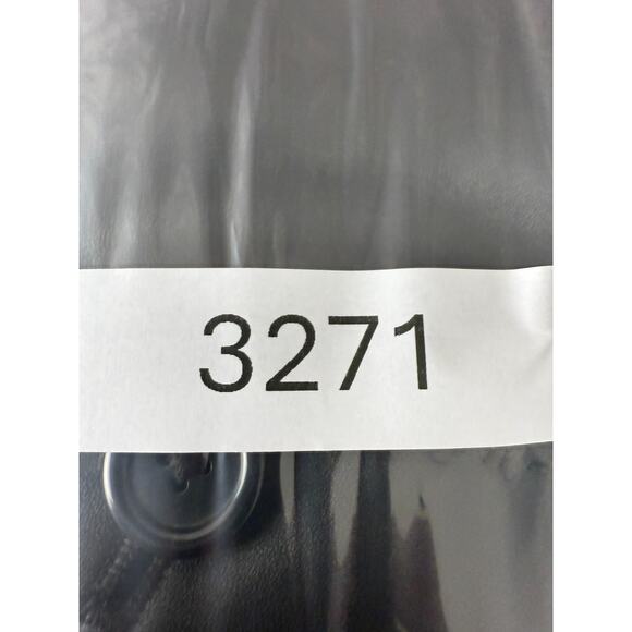 Convington Size M Moto Leather Jacket Black Notched Long Sleeve Button Outdoor - Picture 10 of 10